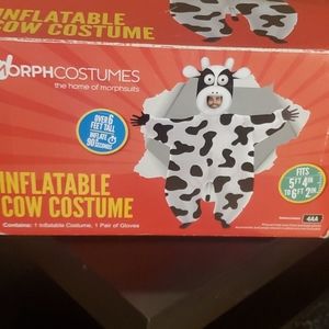 Inflatable cow costume